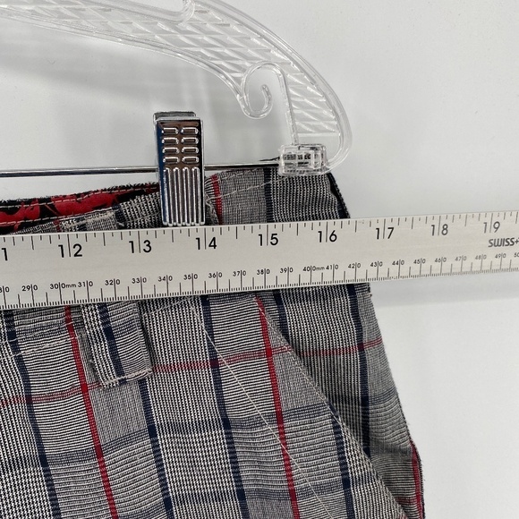 Ripe Curl Shorts Women's 32 Plaid The Search Front Rear Pockets Button Zip - Picture 4 of 10